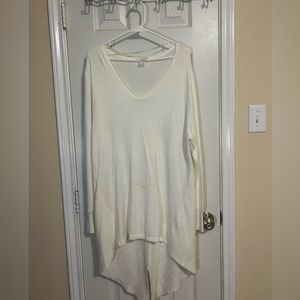 White sweater top